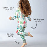 Go to slide 5, Organic Cotton Holiday Matching Family Pajamas, Feelin Pine