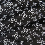 Go to slide 8, Halloween Matching Family Pajamas, Tossed Skulls Black