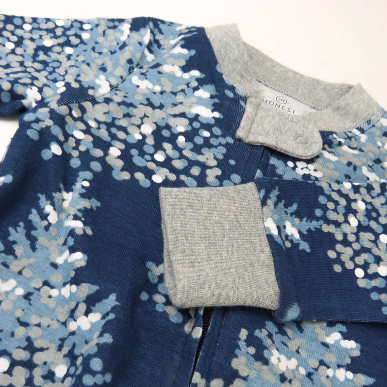 Organic Cotton Holiday Matching Family Pajamas, Blizzard Blue