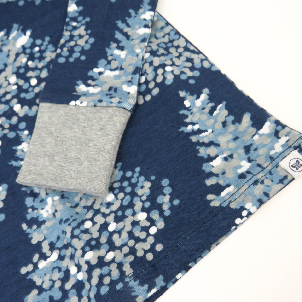Organic Cotton Holiday Matching Family Pajamas, Blizzard Blue