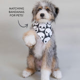 Go to slide 3, Organic Cotton Holiday Matching Family Pajamas, Happy Skulls