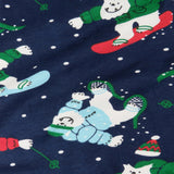 Go to slide 6, Organic Cotton Holiday Matching Family Pajamas,  Snow Boardin