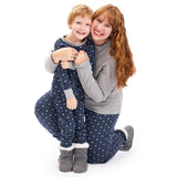 Go to slide 1, Organic Cotton Holiday Matching Family Pajamas, Snowy Night