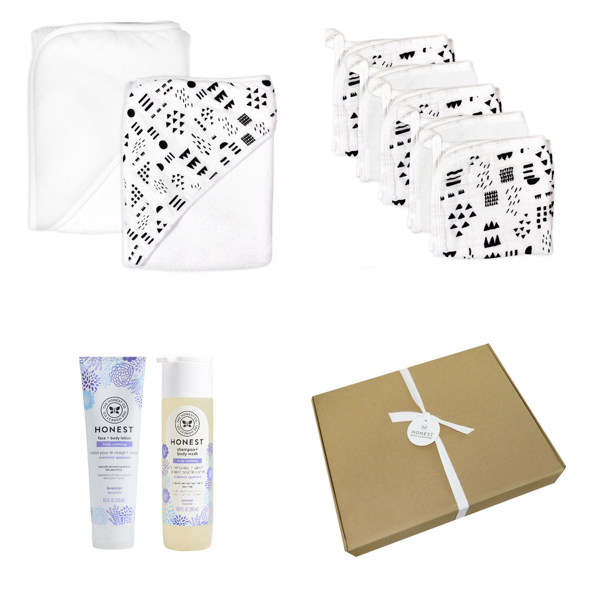 9-Piece BUBBLES & CUDDLES Organic Cotton Bath Gift Set | Honest Baby ...