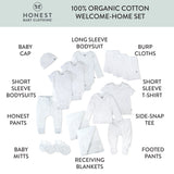 Go to slide 3, WELCOME HOME 15-Piece Organic Cotton Gift Set, Bright White