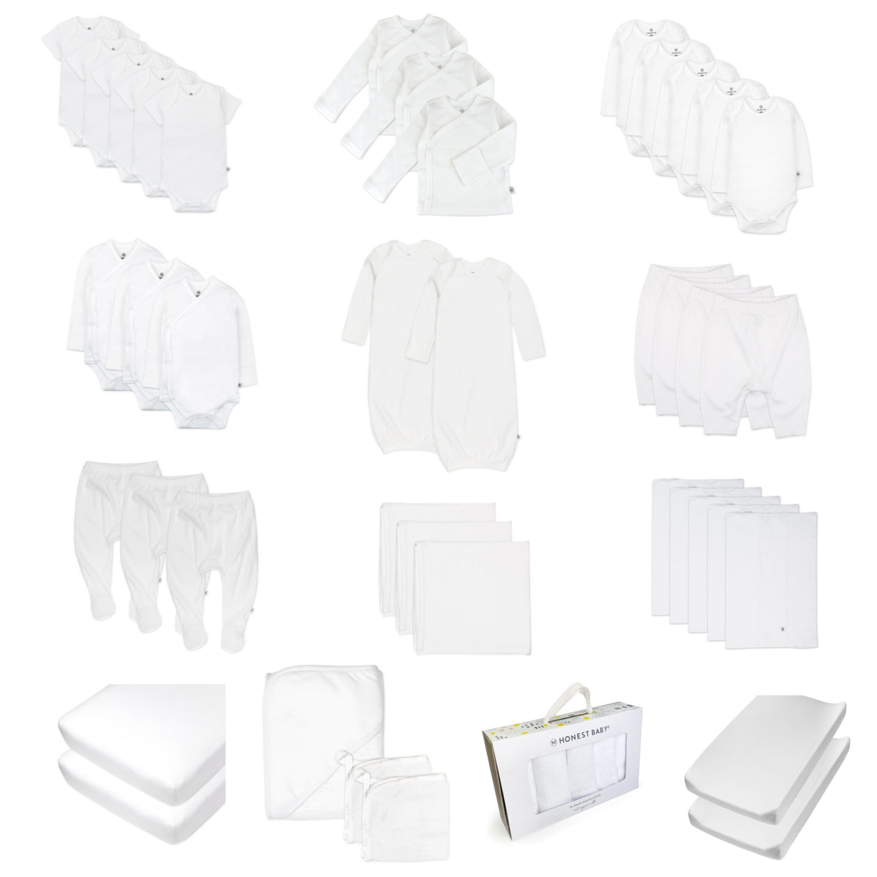 OH BABY! 50-Piece Gift Set, Bright White