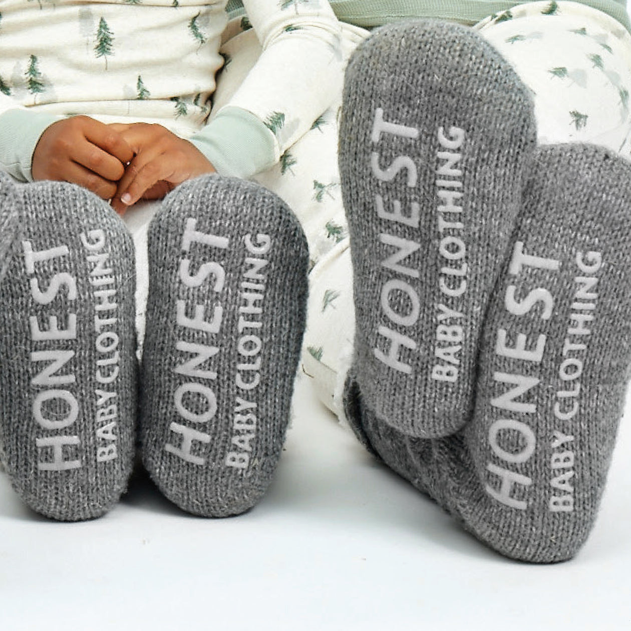 Sherpa Lined Cable Slipper Sock, Marled Heather Grey