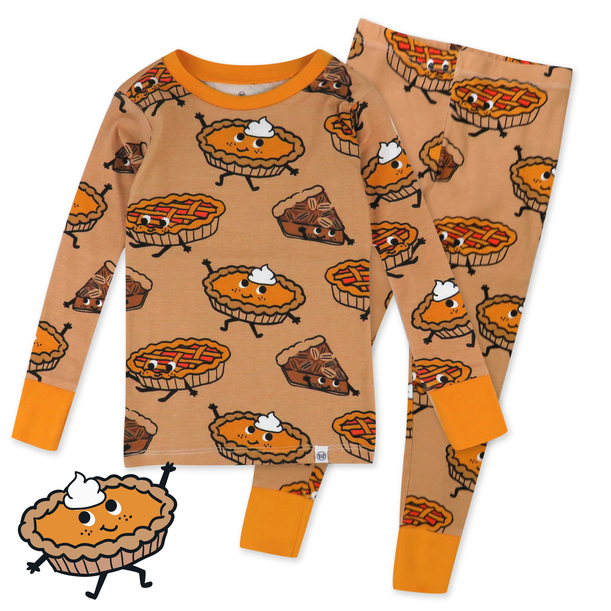 Organic Cotton Fun Foods Pajamas For Babies & Toddlers, Pie Party