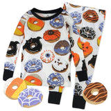Go to slide 1, Organic Cotton Fun Foods Pajamas For Babies & Toddlers, Spoo-oo-keey Donuts
