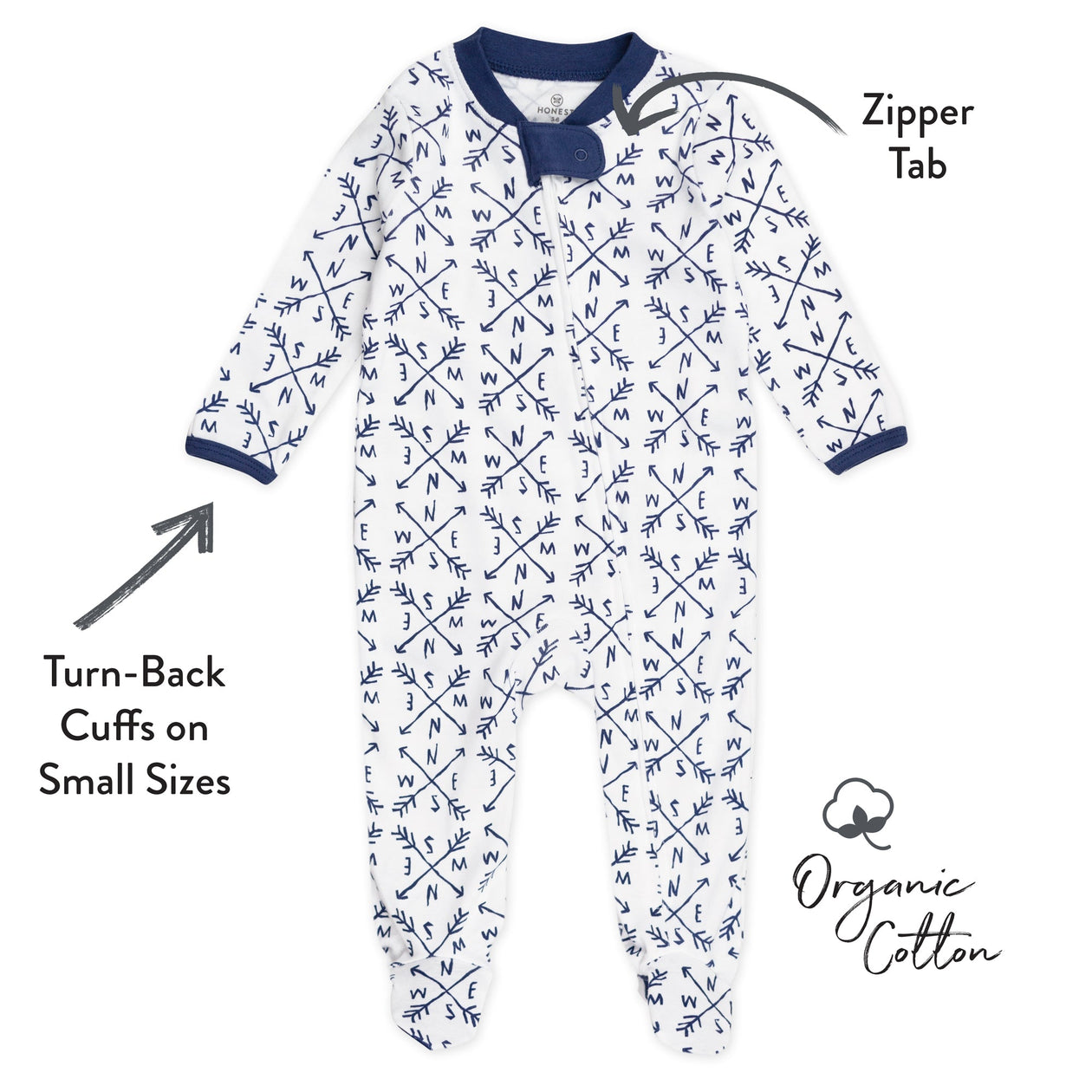 Organic Cotton Sleep & Plays, Compass