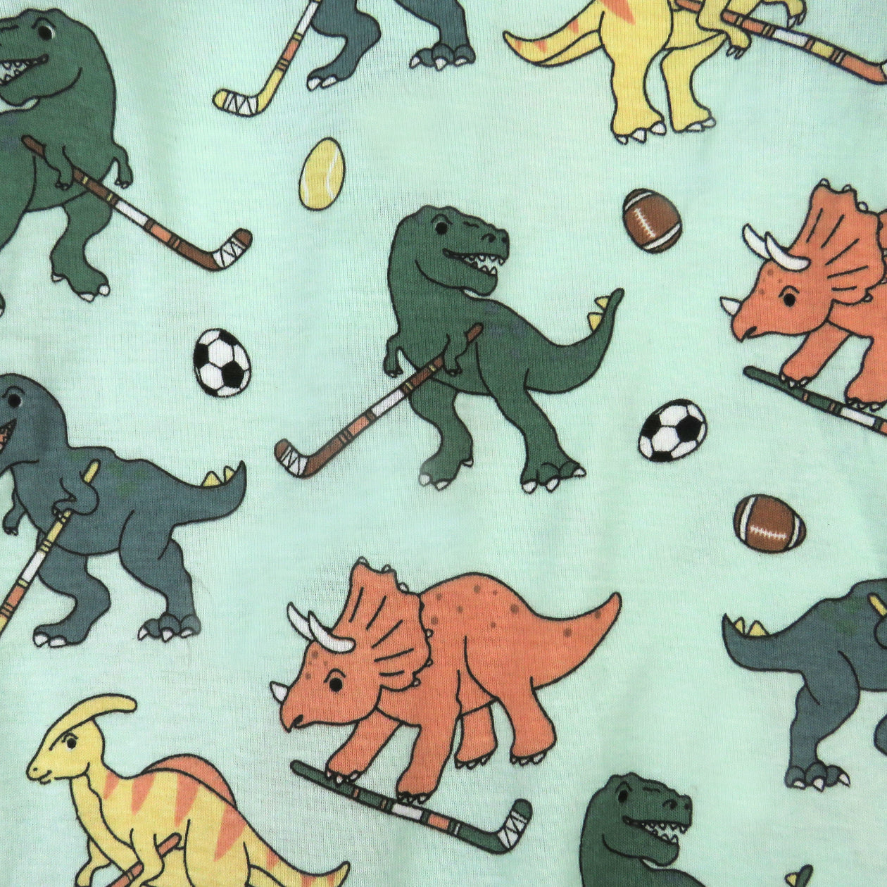 Organic Cotton Celebration Pajamas, Dino Mite Athlete Eggs