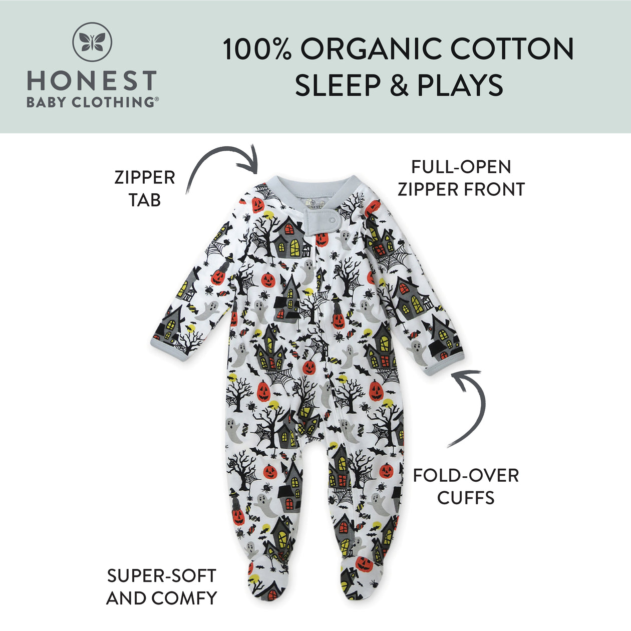 Organic Cotton Celebration Pajamas, Haunted House