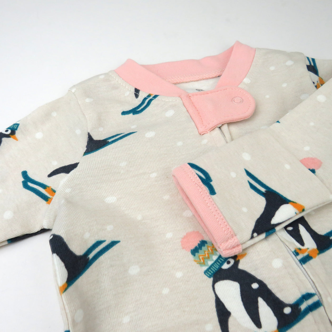 Organic Cotton Holiday Pajamas, Penguin Dash