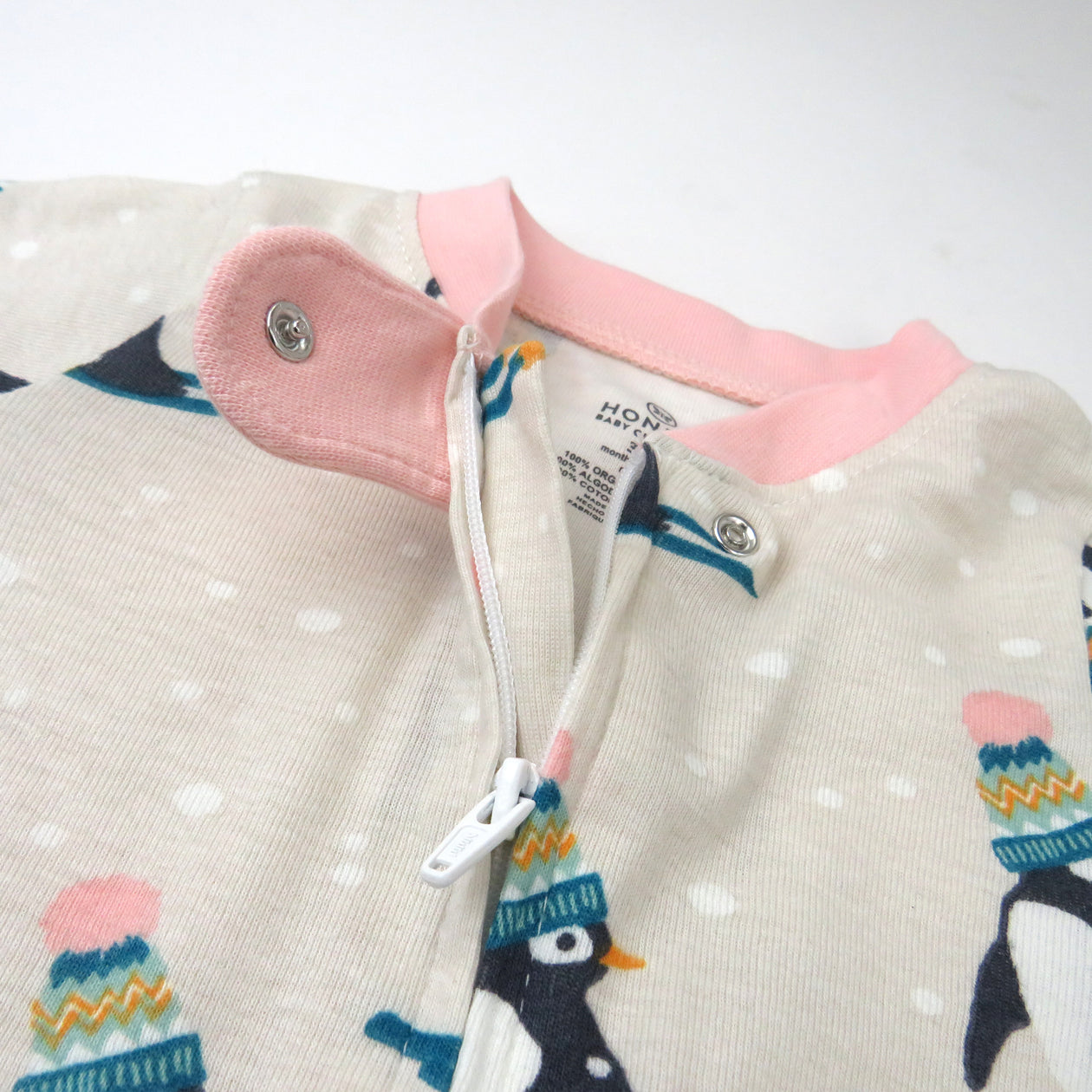 Organic Cotton Holiday Pajamas, Penguin Dash