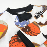 Go to slide 4, Organic Cotton Fun Foods Pajamas For Babies & Toddlers, Spoo-oo-keey Donuts