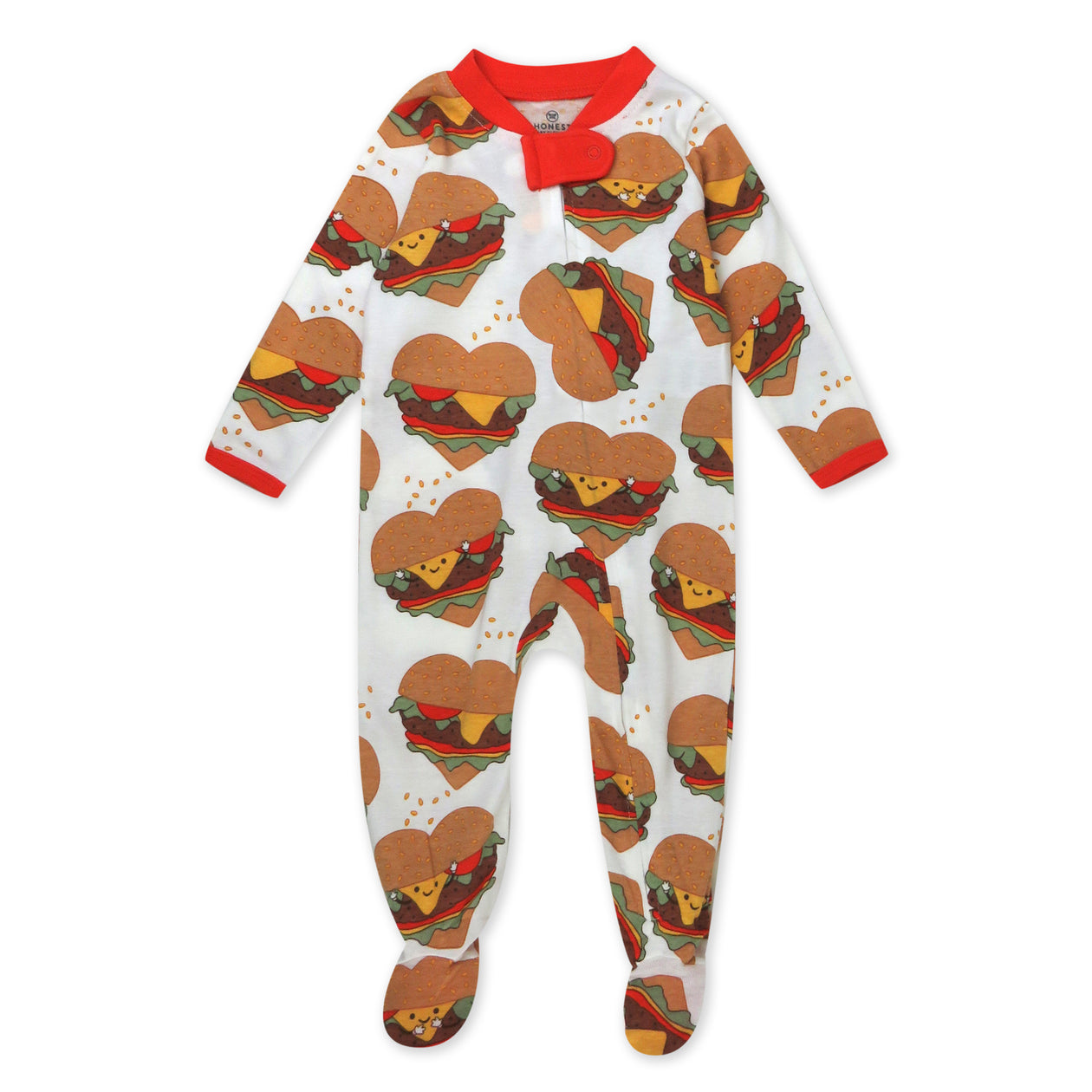 Organic Cotton Fun Foods Pajamas For Babies & Toddlers, Love At First Bite