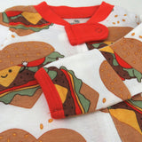 Go to slide 4, Organic Cotton Fun Foods Pajamas For Babies & Toddlers, Love At First Bite