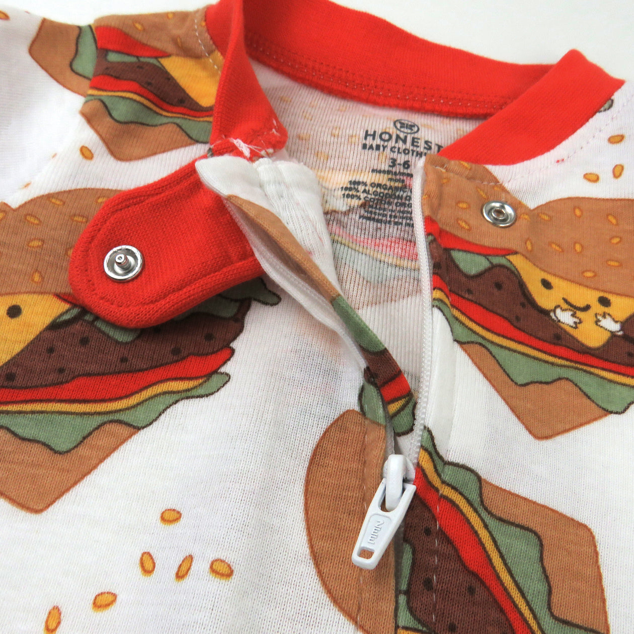Organic Cotton Fun Foods Pajamas For Babies & Toddlers, Love At First Bite