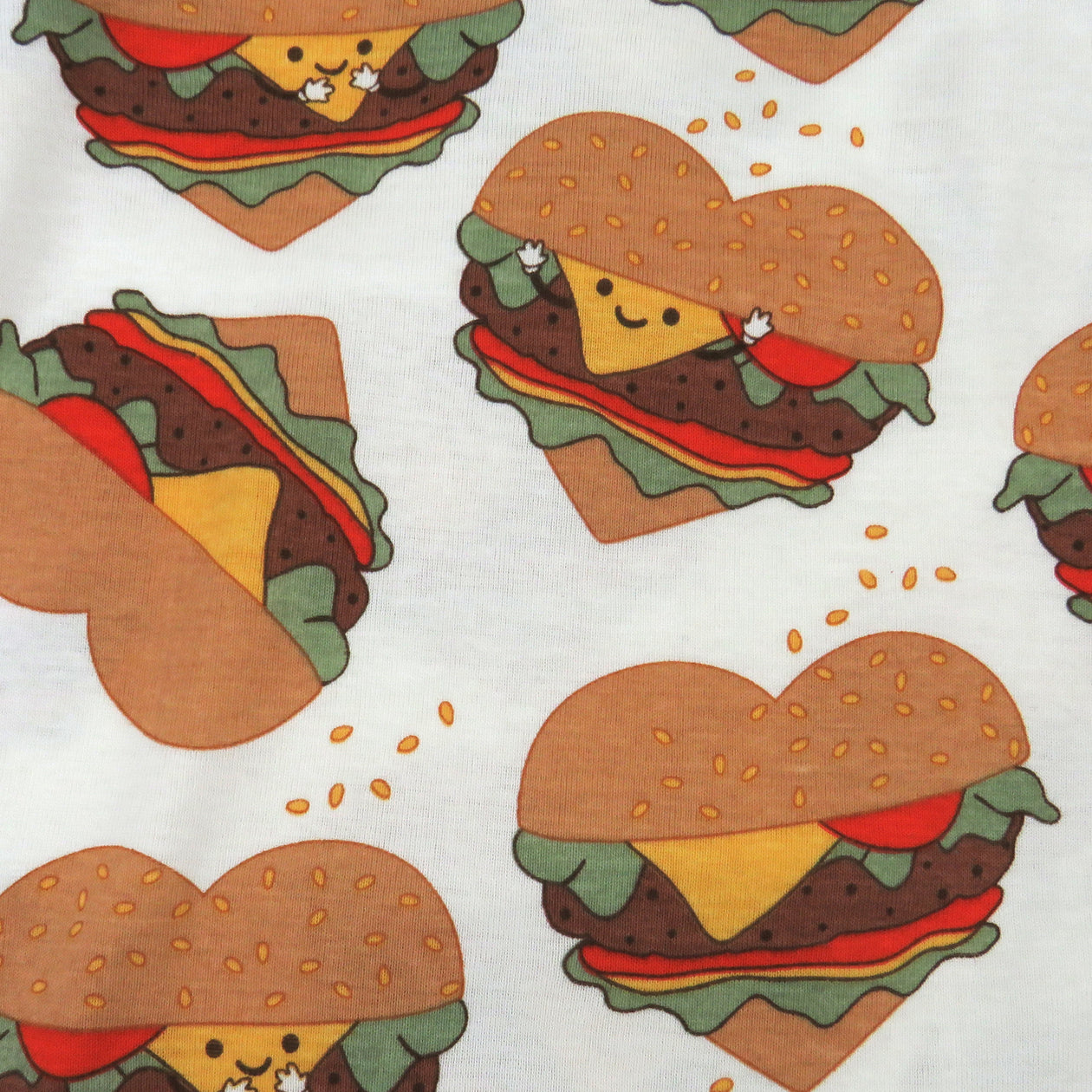 Organic Cotton Fun Foods Pajamas For Babies & Toddlers, Love At First Bite