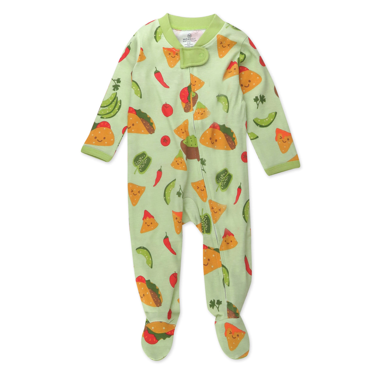 Organic Cotton Fun Foods Pajamas, Taco Time
