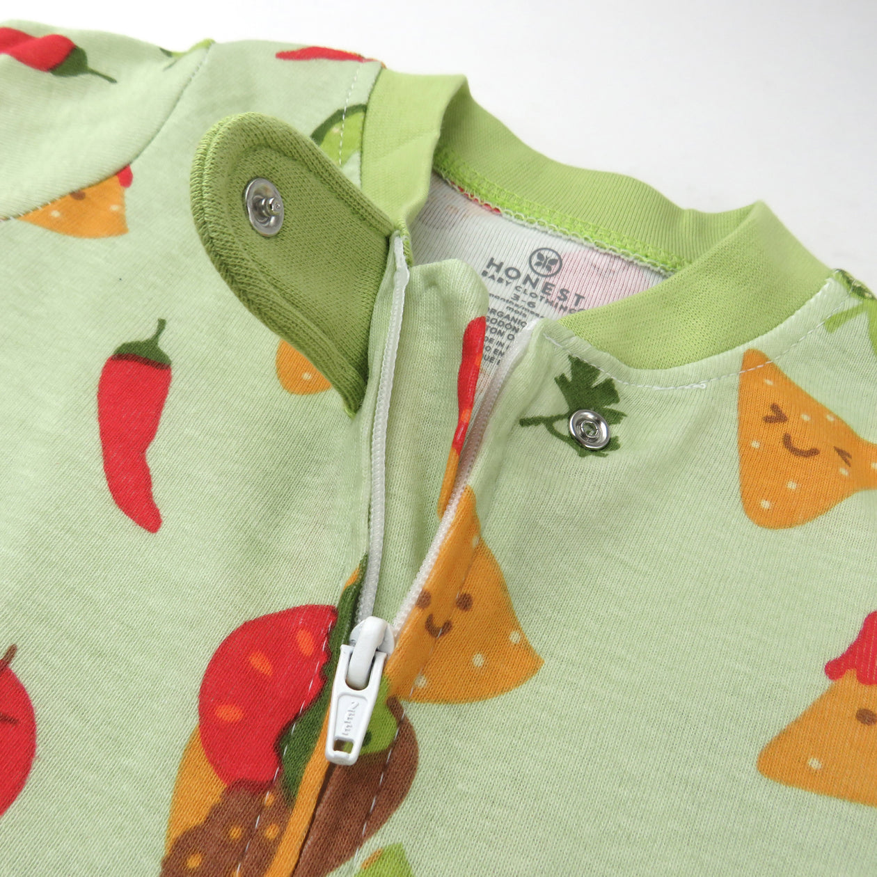 Organic Cotton Fun Foods Pajamas, Taco Time