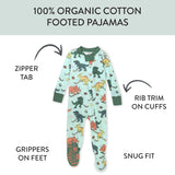 Go to slide 10, Organic Cotton Celebration Pajamas, Dino Mite Athlete Eggs