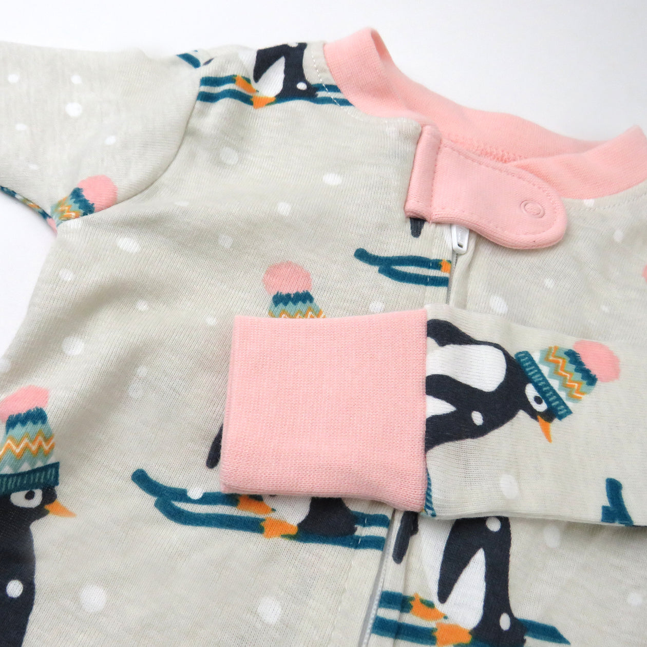 Organic Cotton Holiday Pajamas, Penguin Dash