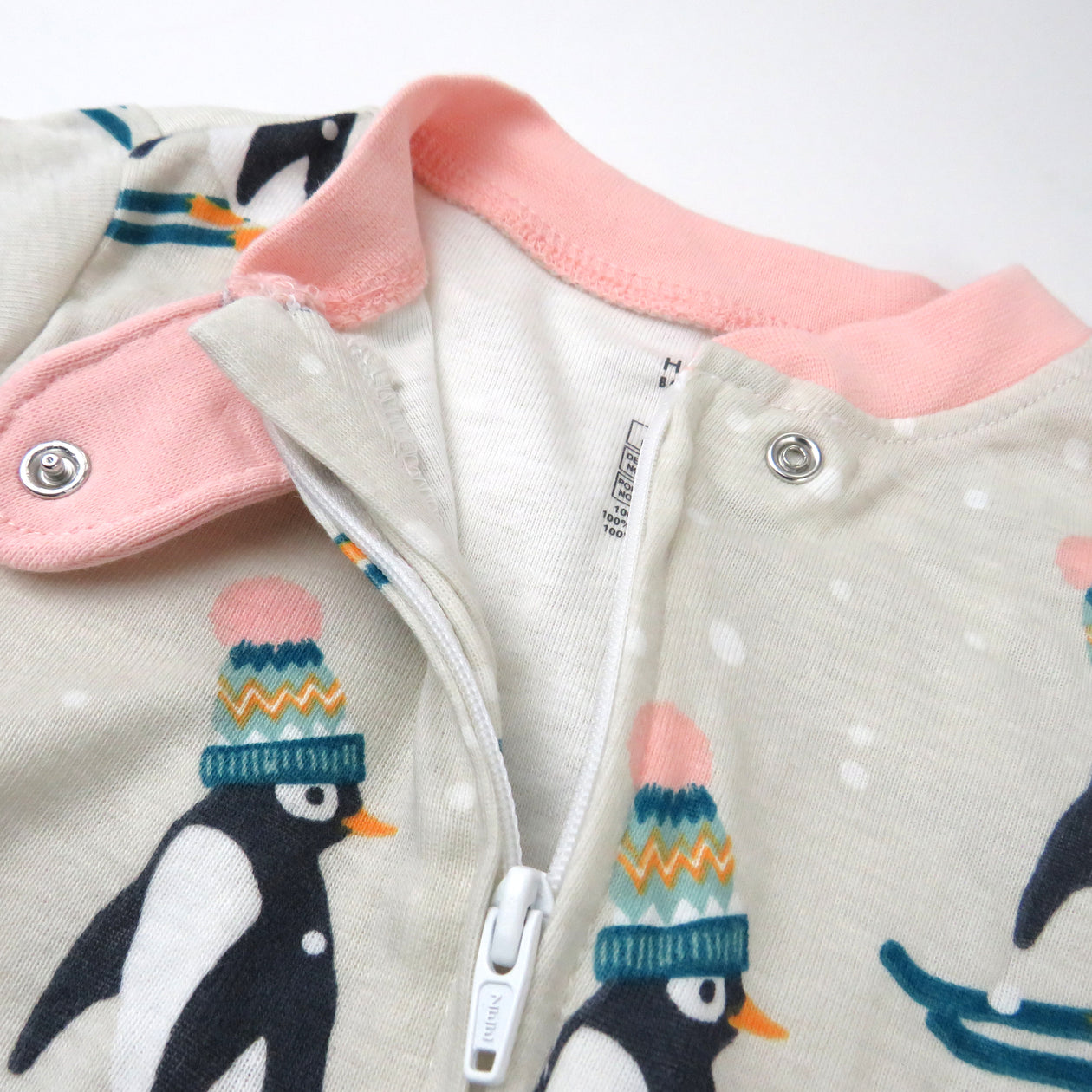 Organic Cotton Holiday Pajamas, Penguin Dash