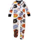 Go to slide 7, Organic Cotton Fun Foods Pajamas For Babies & Toddlers, Spoo-oo-keey Donuts
