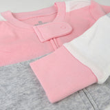 Go to slide 3, Organic Cotton Girls Pajamas For Babies & Toddlers, Jumbo Stripe Petal Pink