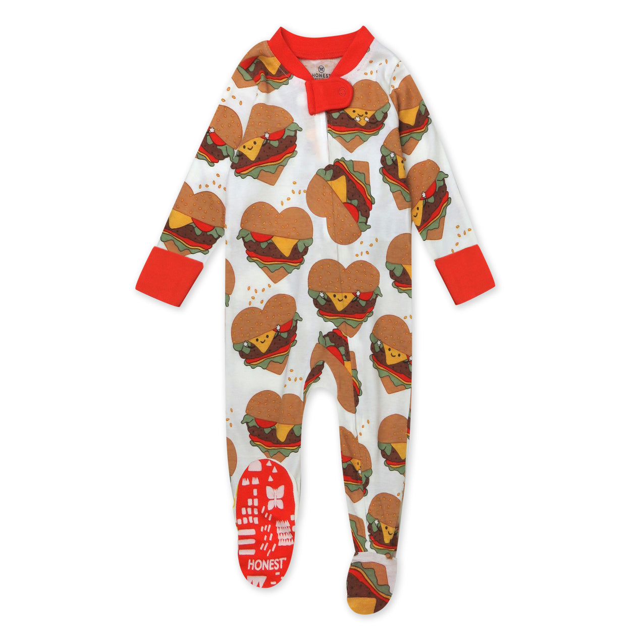 Organic Cotton Fun Foods Pajamas For Babies & Toddlers, Love At First Bite