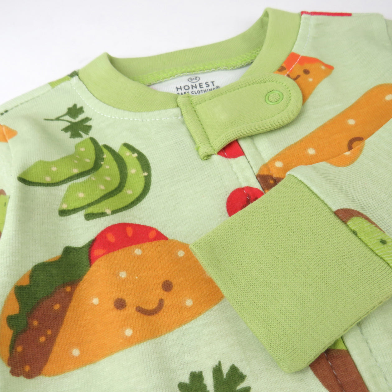 Organic Cotton Fun Foods Pajamas, Taco Time