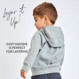 Go to slide 4, Toddler Comfy Hoodie Sweatshirt, Gray Heather