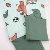 Go to slide 17, Organic Cotton Celebration Pajamas, Dino Mite Athlete Eggs