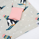Go to slide 2, Organic Cotton Holiday Pajamas, Penguin Dash