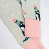 Go to slide 3, Organic Cotton Holiday Pajamas, Penguin Dash