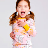 Go to slide 3, Organic Cotton Girls Pajamas For Babies & Toddlers, Elephant