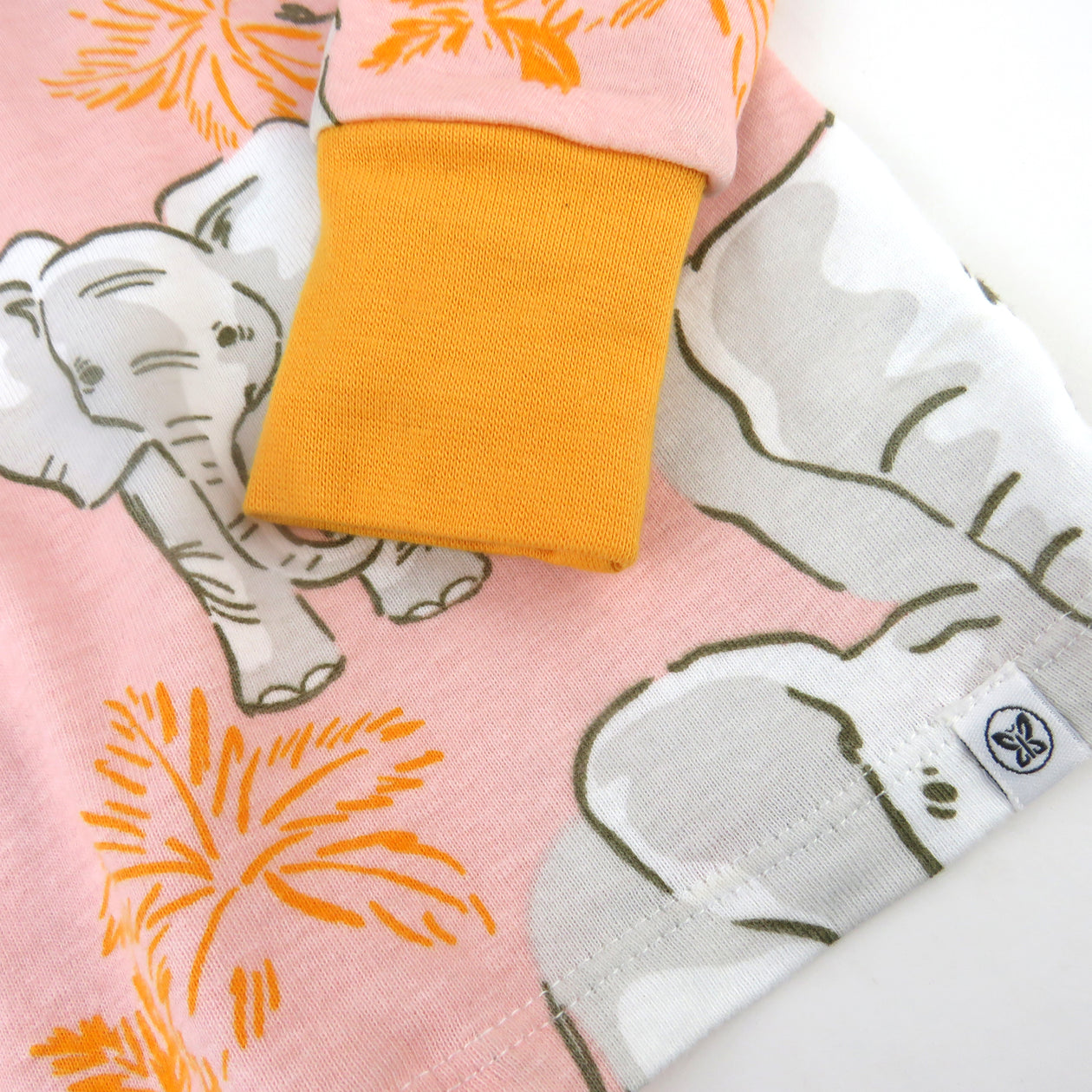 Organic Cotton Girls Pajamas For Babies & Toddlers, Elephant