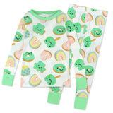 Go to slide 1, Organic Cotton Celebration Pajamas, Shamrock Sweetness