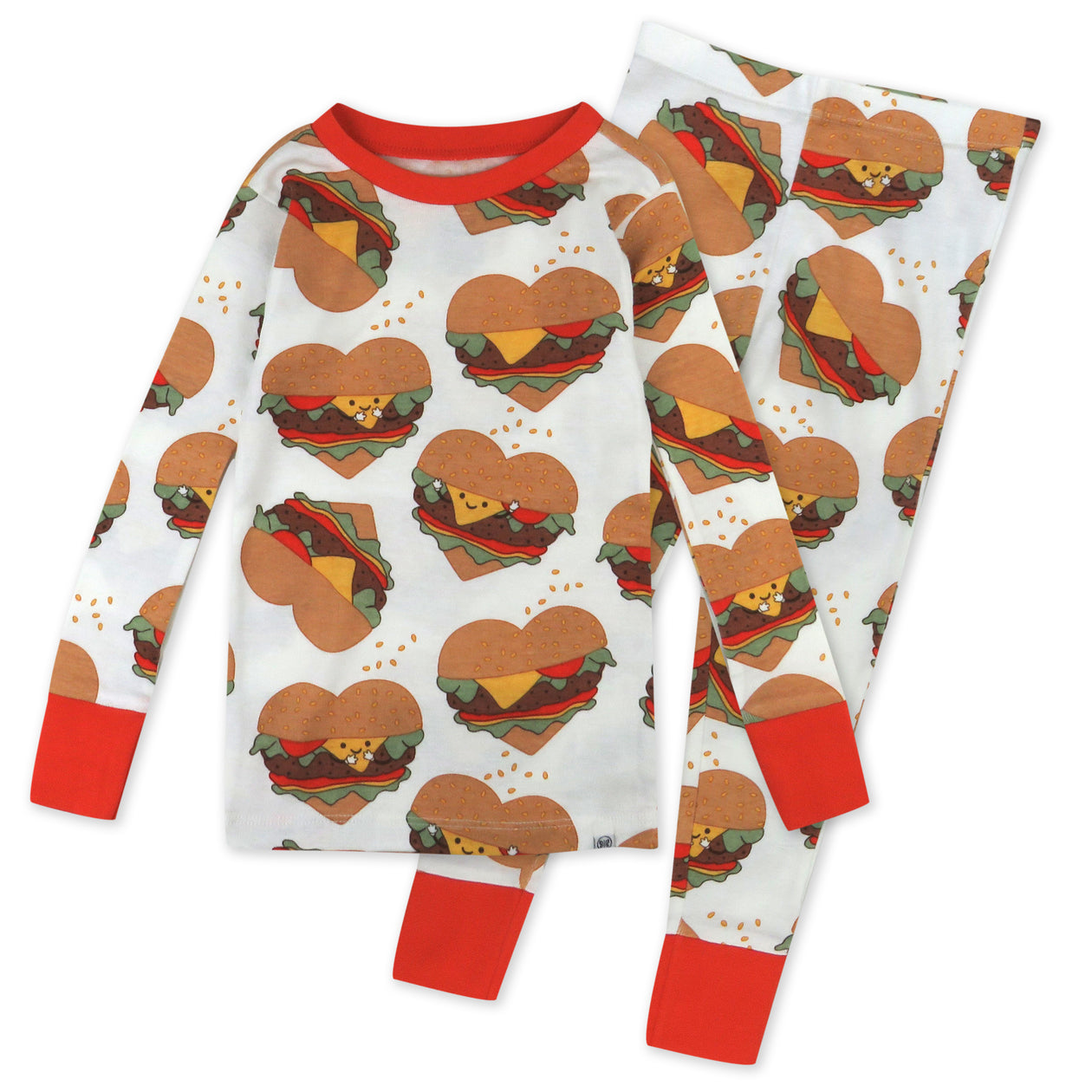 Organic Cotton Fun Foods Pajamas For Babies & Toddlers, Love At First Bite
