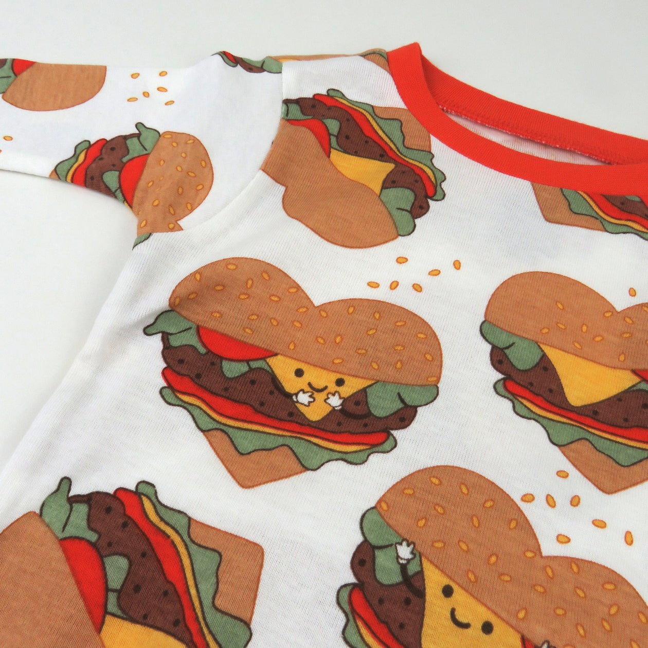 Organic Cotton Fun Foods Pajamas For Babies & Toddlers, Love At First Bite