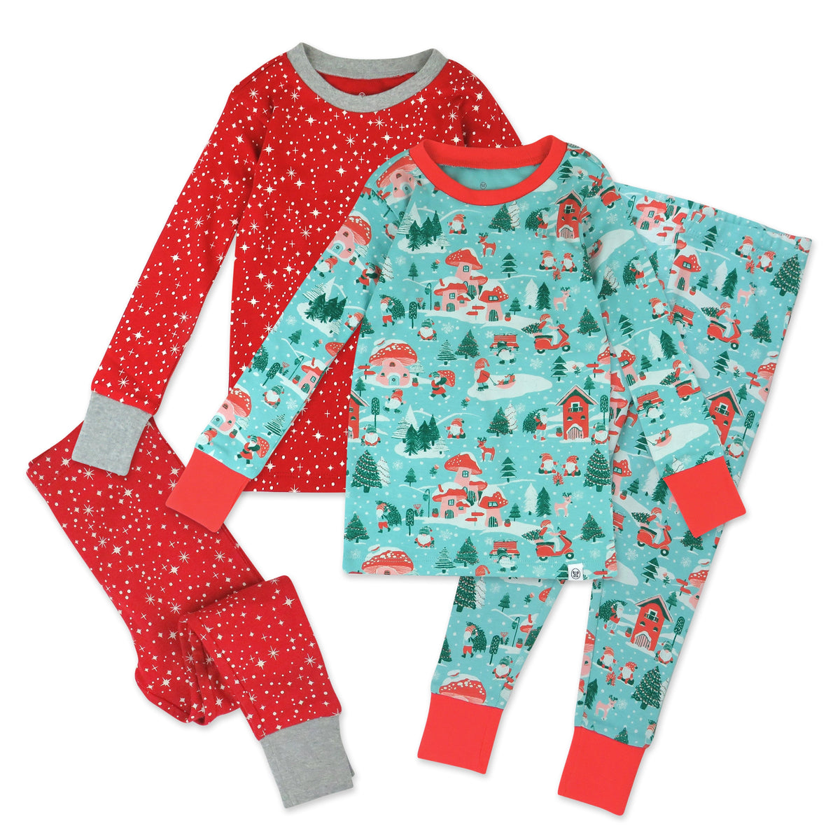 4Piece Organic Cotton Holiday PJ Set Honest Baby Clothing