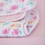 Go to slide 6, Organic Cotton Fitted Crib Sheet, Rose Blossom