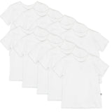 Go to slide 1, 10-Pack Organic Cotton Short Sleeve T-Shirts, Bright White Featured