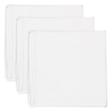 Go to slide 1, 3-Pack Organic Cotton Swaddling Blankets, Bright White Featured