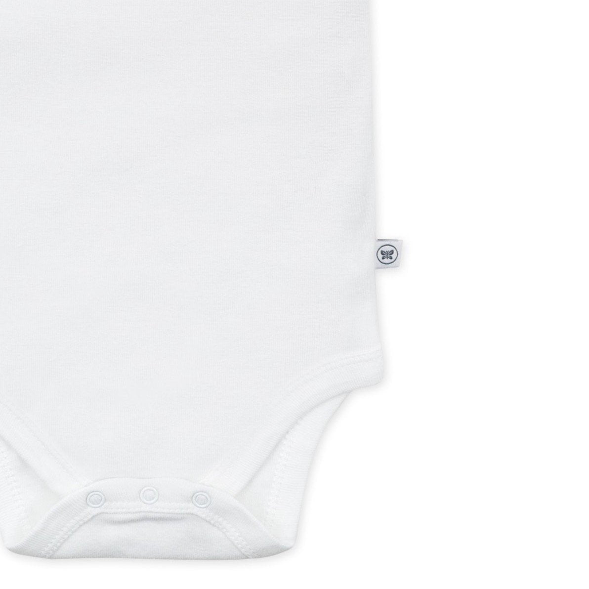 5-Pack Honestly Pure Organic Cotton Short Sleeve Bodysuits, Bright White