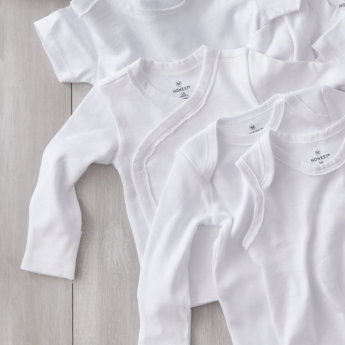 3-Pack Organic Cotton Long Sleeve Side-Snap tops Honest Baby