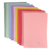 Go to slide 3, 10-Pack Organic Cotton Knit Tri-fold Burp Cloths, Rainbow Pink Gems