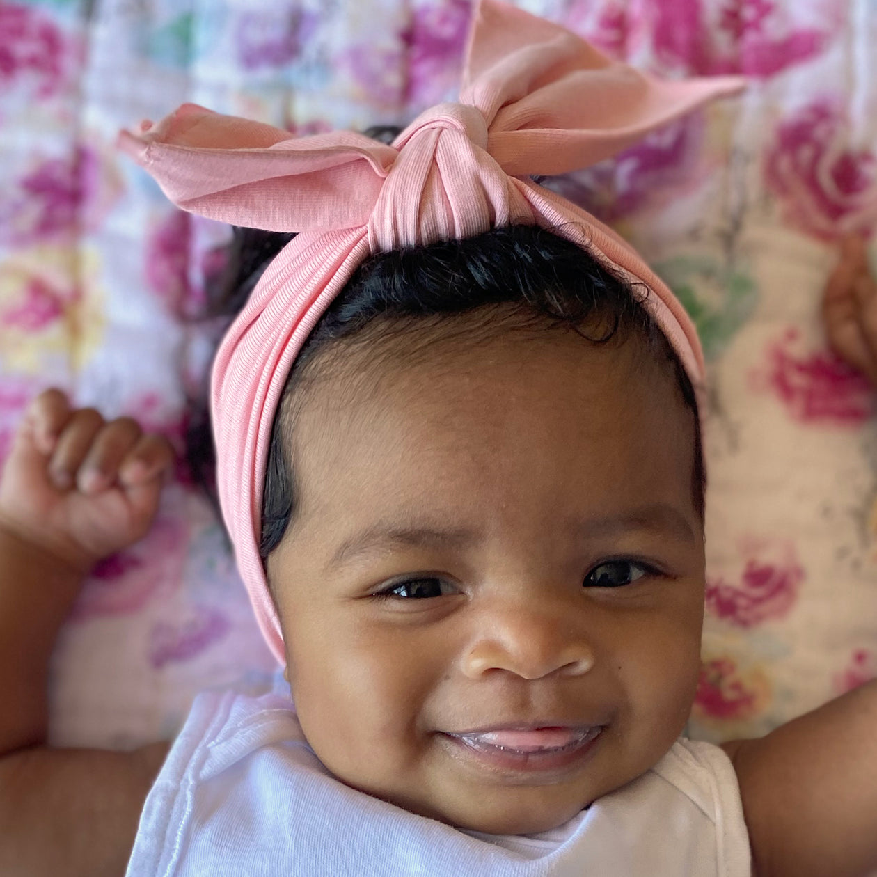 10-Pack Organic Cotton Bow Headbands, Rainbow Pinks
