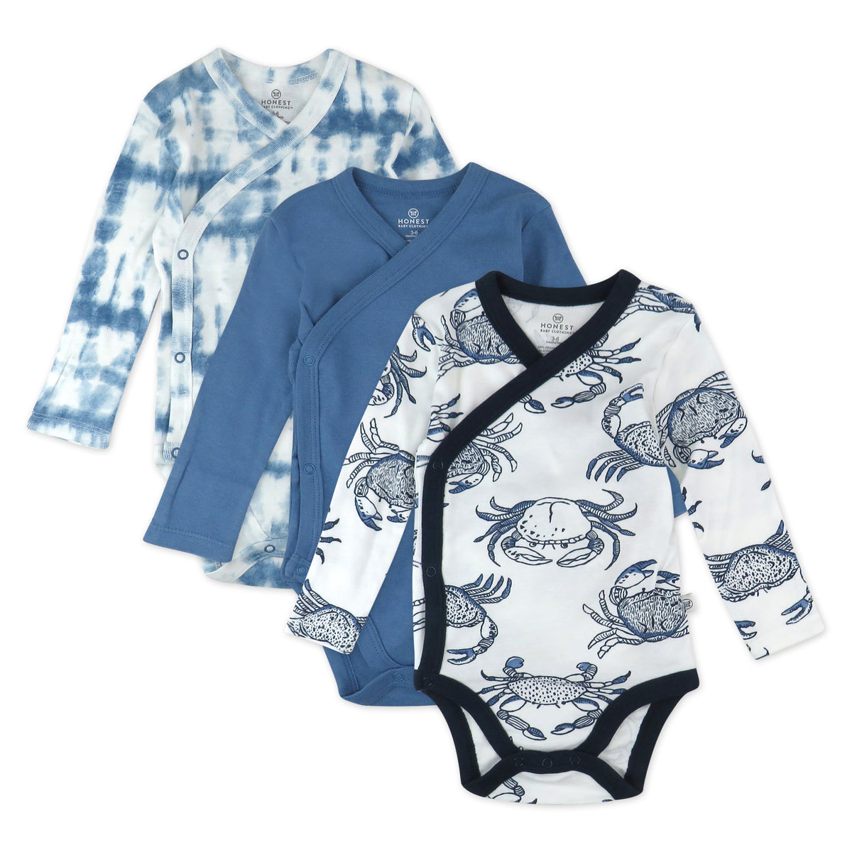 Honest 7-Piece Better Baby Boy Bundle Tie Dye Blues / NB